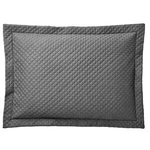 NEW! $145 Ralph Lauren Home Quilted Sateen Sham! Gray  Graphite  Standard Size
